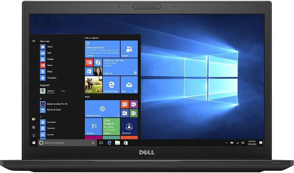 Dell Latitude 7280 Core™ i5-6300U 512GB SSD 8GB 12.5 Win10 Pro-Refurbished