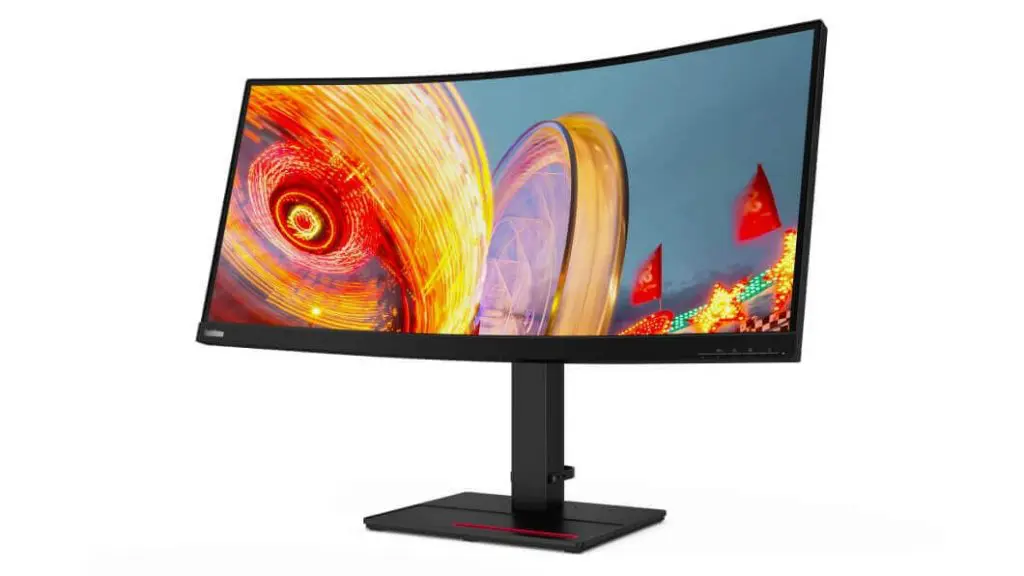 Lenovo ThinkVision P34w-20 34" Curved WQHD (3440 x 1440) Ultrawide Monitor with USB Type-C