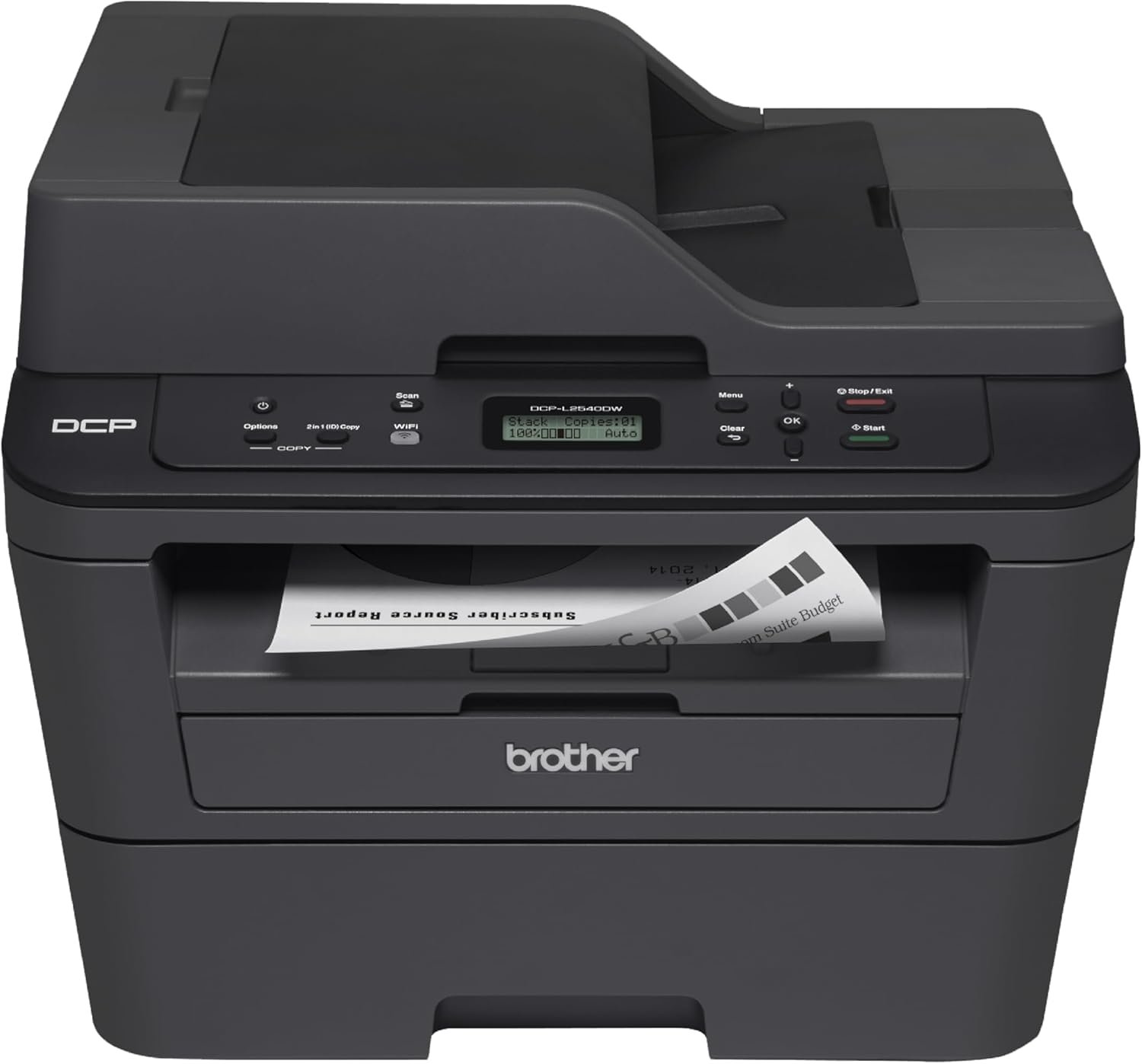 Brother DCPL2540DW Wireless Compact Monochrome Laser Printer