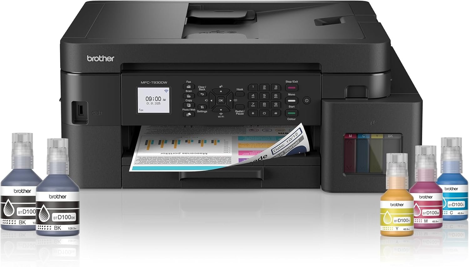 Brother Wireless All In One Ink Tank Printer, MFC-T930DW