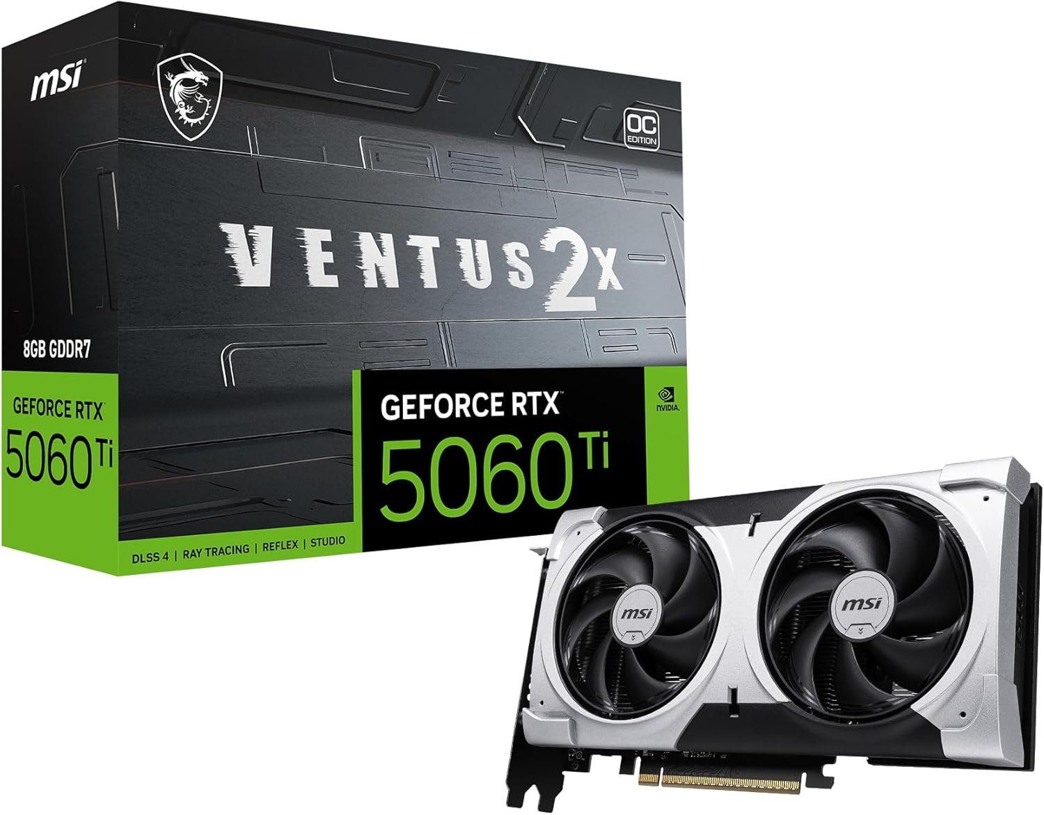 MSI Gaming RTX 5060 Ti 8GB Ventus 2X OC Plus Graphics Card