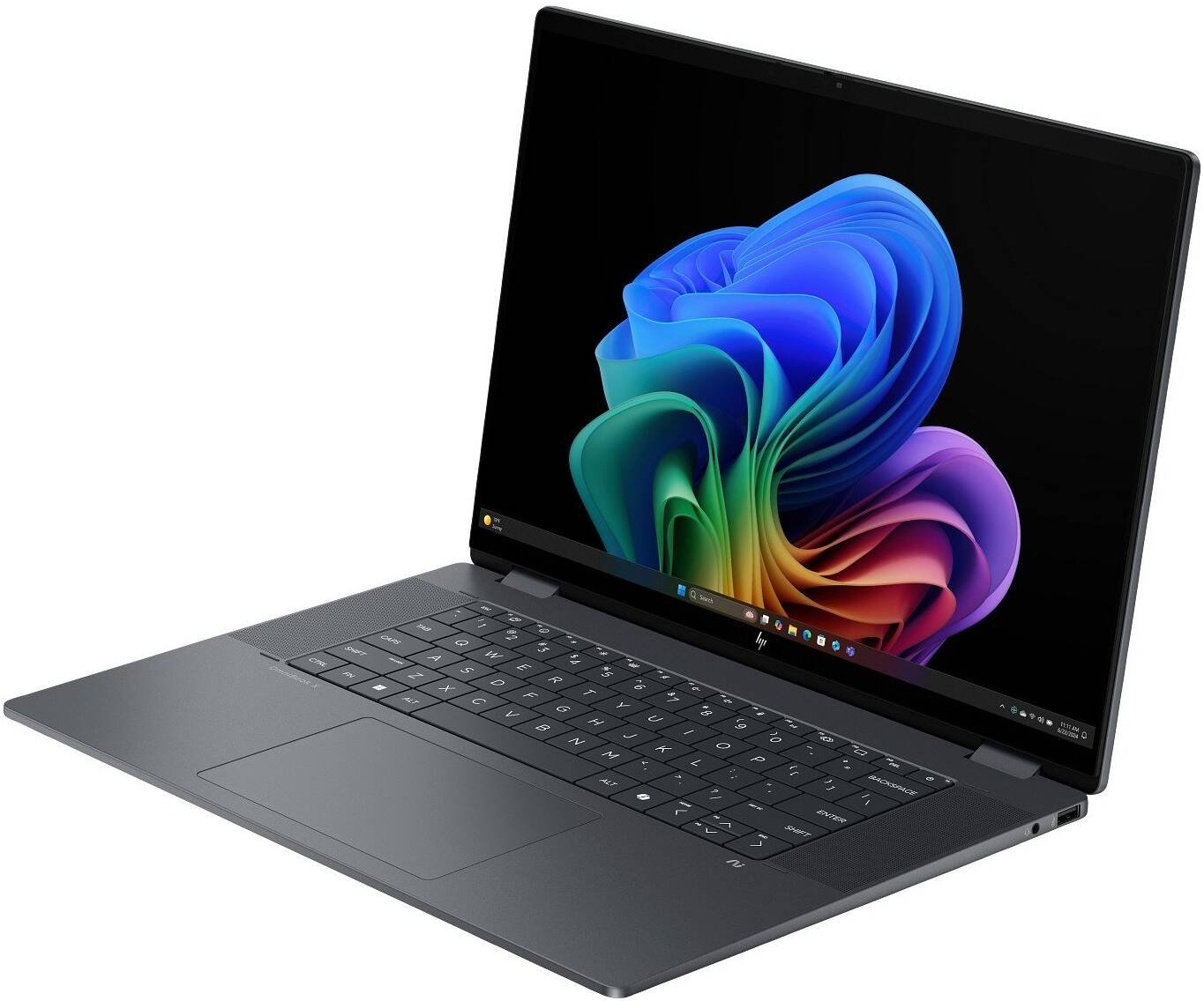HP OmniBook X Flip 16t-as00, Intel Core Ultra 7 256V, 16GB LPDDR5x 8533 (onboard), 512GB PCIe Gen4 NVMe Performance M.2 SSD, Intel Arc Graphics, Windows 11 Pro, 16"