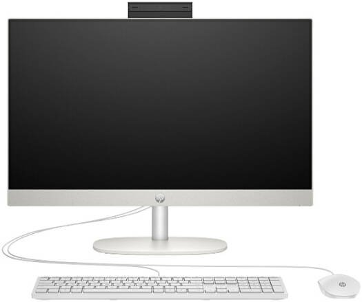 HP All-in-One 24-CR0069NY PC, Intel® Core™ i5 -1334U ,8GB DDR4-3200 RAM, 512GB PCIe® NVMe™ M.2 SSD,  Intel® Iris® Xᵉ Graphics, (23.8") diagonal FHD (1920 x 1080), SHELL WHITE,1 Year Warranty