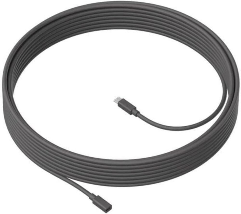 Logitech MeetUp Mic Extension Cable 10m – Conference Microphone Extension Cable