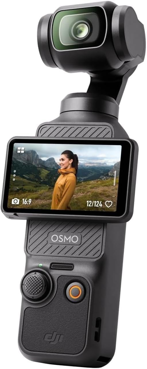 DJI Osmo Pocket 3, Vlogging Camera with 1'' CMOS & 4K/120fps Video | 3-Axis Stabilization, Fast Focusing, Spotlight Follow, 2" Rotatable