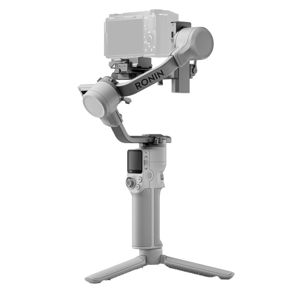 DJI RS 4 Mini, Gimbal Stabilizer for Cameras Canon/Sony/Panasonic/Nikon/Fujifilm, Auto Axis Locks, 2kg/4.4lbs Payload, Intelligent Tracking, Camera Gimbal