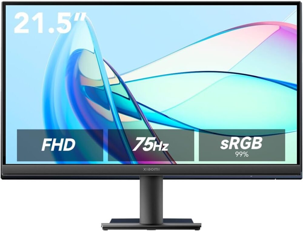 XIAOMI A22i 22 inch Monitor, 75Hz high Refresh Rate, IPS Hard Screen, 7.5mm Ultra-Slim Body, 1080p FHD Resolution, ∆Е