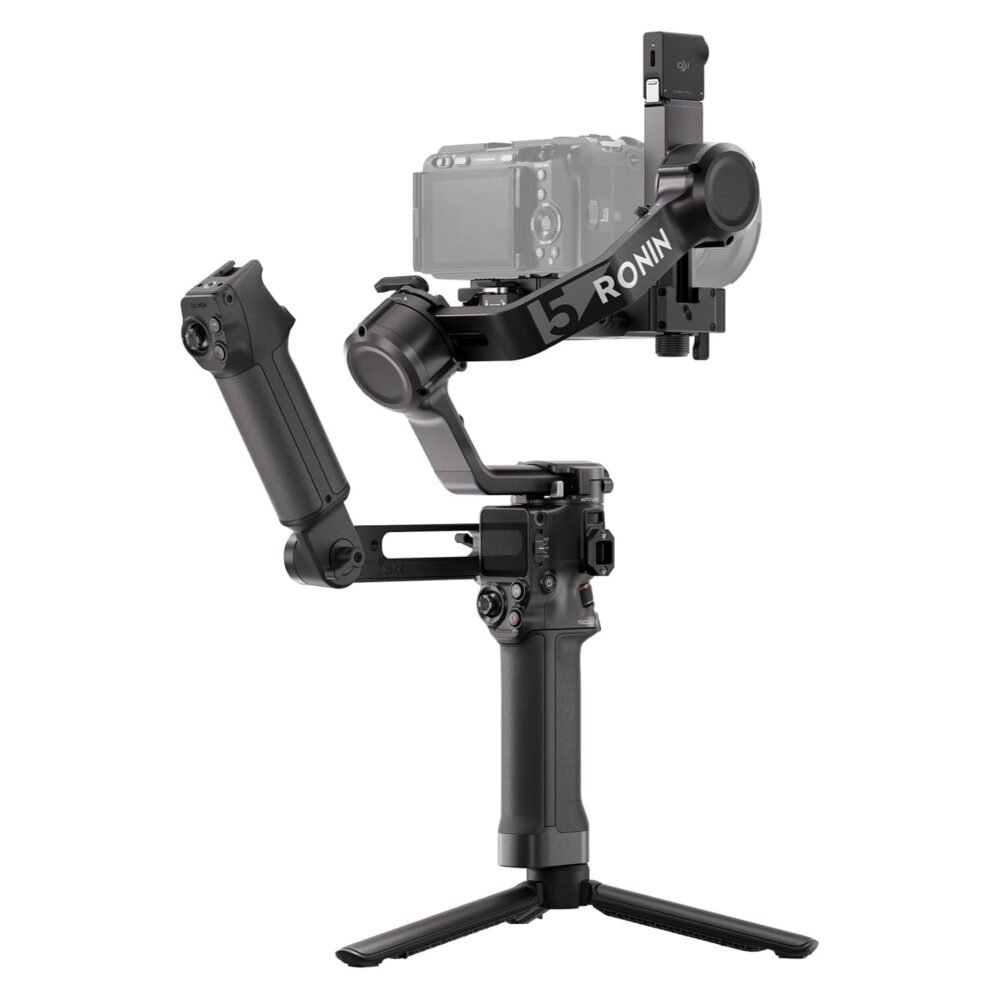 DJI RS 5 Combo, Gimbal Stabilizer for Camera, Canon/Sony/Nikon/Fujifilm | Enhanced Intelligent Tracking, Fine-Tuning Knobs, 2nd-Gen Automated Axis Locks