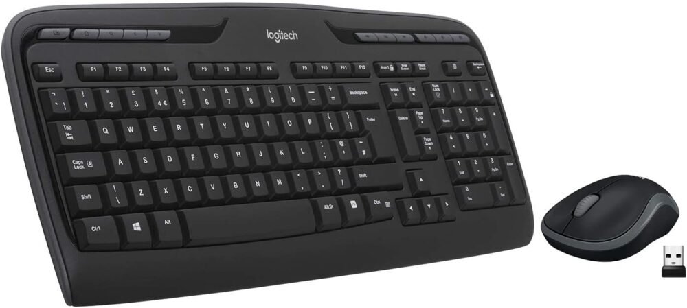 Logitech MK330 Wireless Keyboard and Mouse Combo | US QWERTY Keyboard