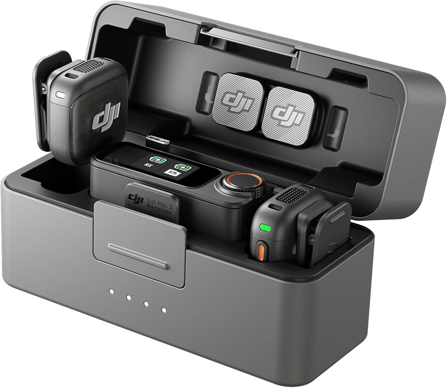 DJI Mic 3 (2 TX + 1 RX + Charging Case), Wireless Microphone