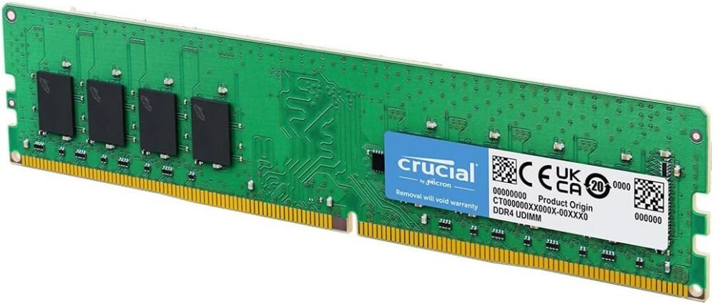 Crucial 8GB DDR4 RAM, 3200MHz (PC4-25600) CL22 Desktop Memory, UDIMM 288-Pin, Downclockable to 2933/2666MHz, Compatible with Intel and AMD Ryzen - CT16G4DFRA32A