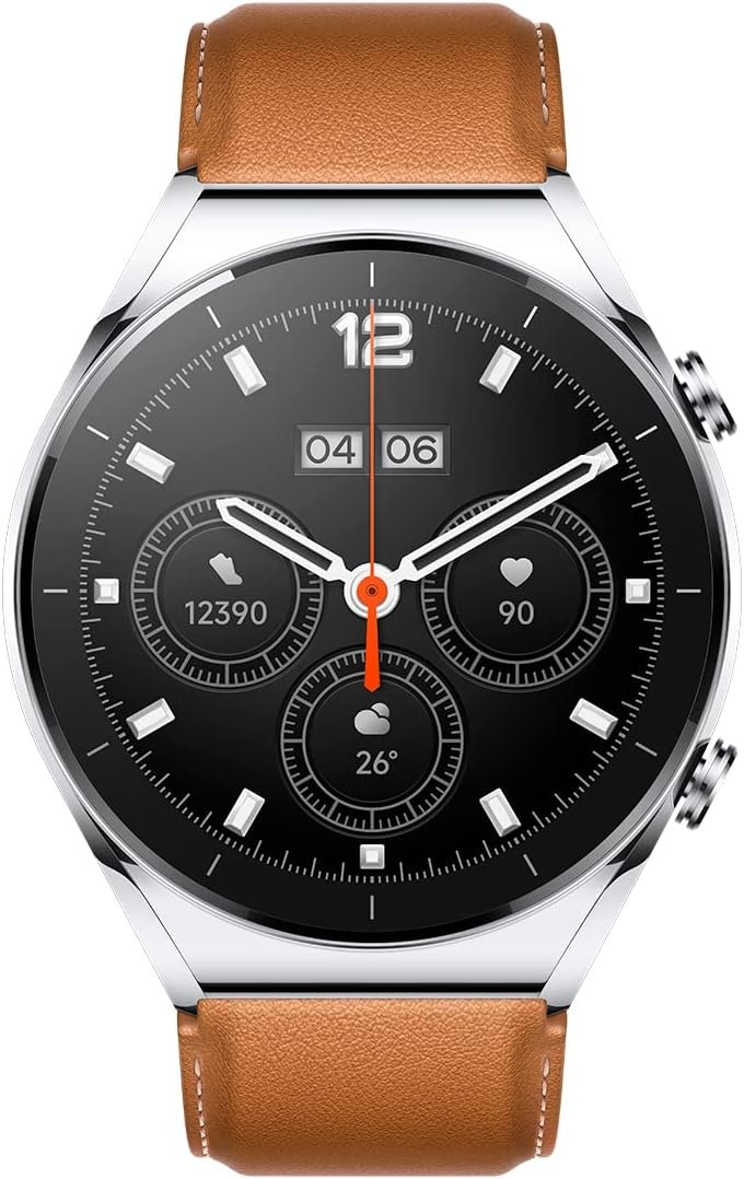 Xiaomi Watch S1 Silver- 1.43 Inch Touch Screen Amoled Hd Display| 12 Days Battery Life, Gps, 117 Fitness Modes, 200+ Watch Faces, Bluetooth Phone Call, Nfc Support