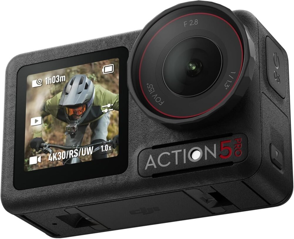 DJI Osmo Action 5 Pro Standard Combo, 4K Action Camera for Daily Use | 1/1.3″ Sensor, 4K/120fps Video, Subject Tracking, Stabilization, Dual OLED