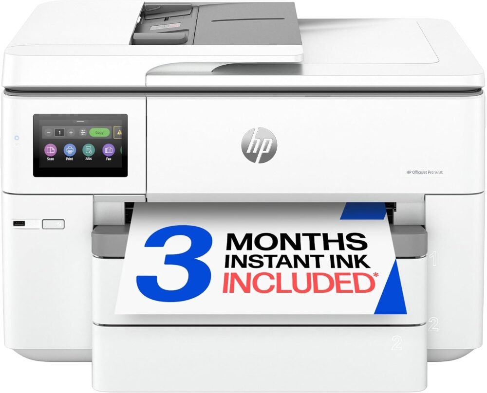 HP OfficeJet Pro 9730 Wide-Format Wireless All-in-One Color Inkjet Printer
