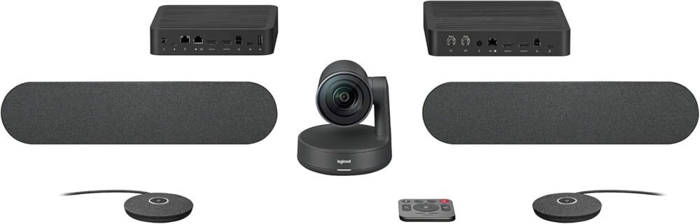 Logitech Rally Ultra-HD ConferenceCam, UK Power Plug - Black