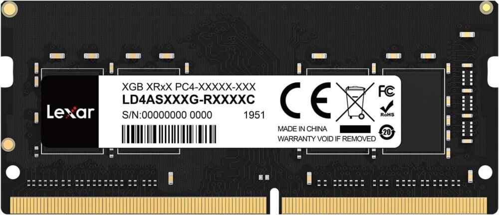 Lexar SODIMM 8GB DDR4 RAM 3200 MHz 260-Pin DDR4, Laptop Ram, High-Performance SO-DIMM, CL22-22-22-52, 1.2V