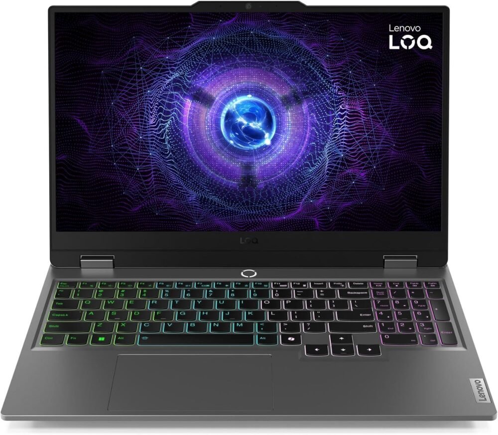 Lenovo LOQ 15IRX9 gaming laptop with Intel Core i7-13650HX, 16GB DDR5 RAM, 512GB SSD, NVIDIA RTX 3050 6GB and 15.6″ FHD 144Hz IPS display