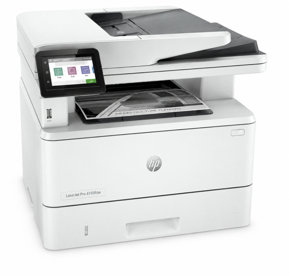 HP LaserJet Pro 4103fdw All-in-One Printer – Print, Copy, Scan & Fax