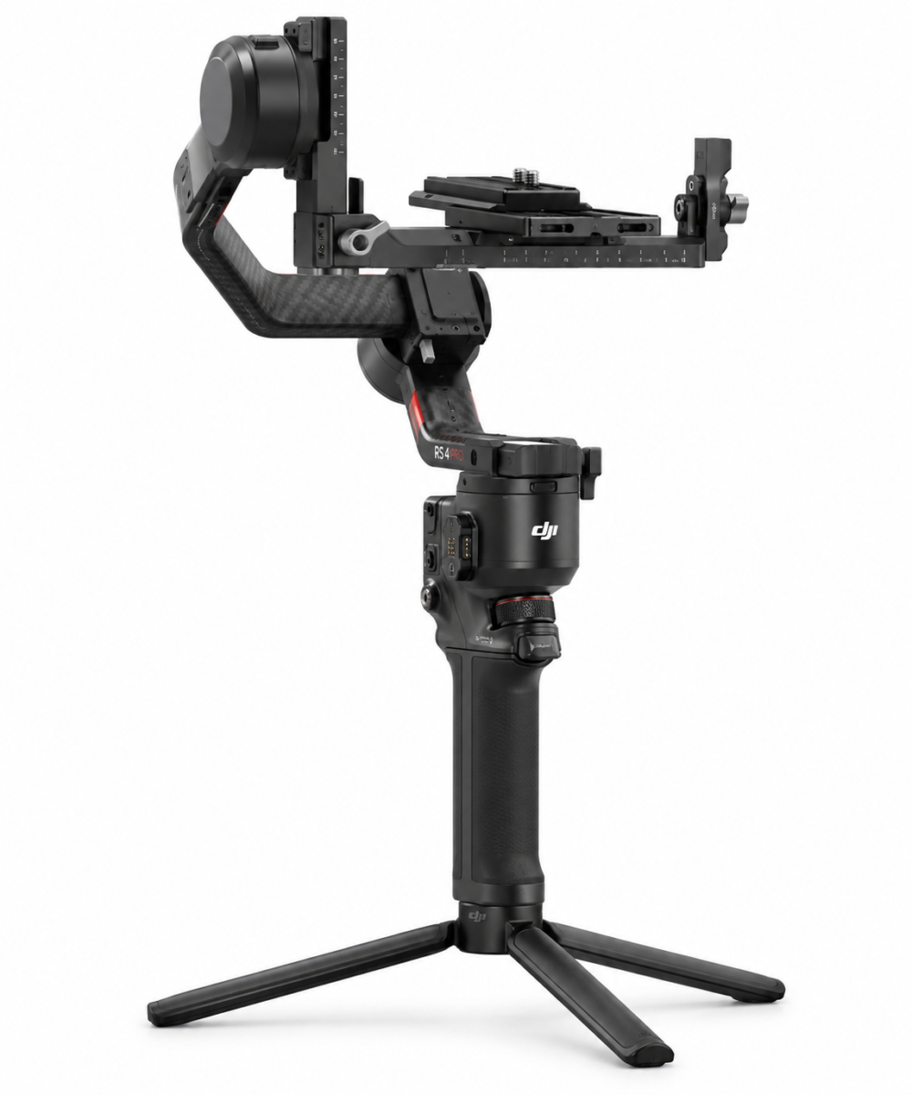 Buy DJI RS 4 Pro professional camera gimbal in Kenya. Get smooth 3-axis stabilization, up to 4.5kg payload, automated axis locks and vertical shooting support.