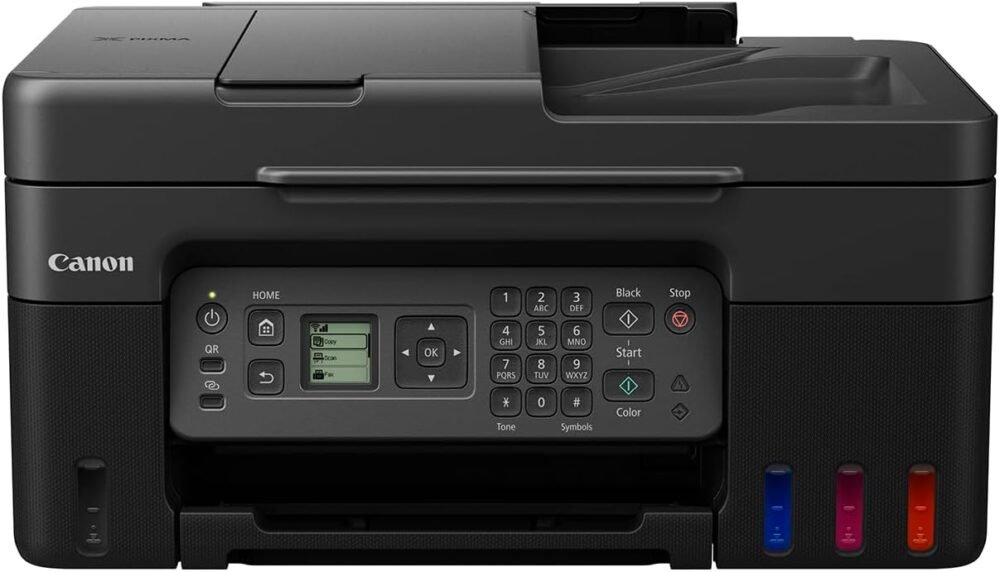Canon PIXMA G4470 Wireless Colour All-in-one Refillable MegaTank Inkjet Printer, Fast prints, Huge savings, Black