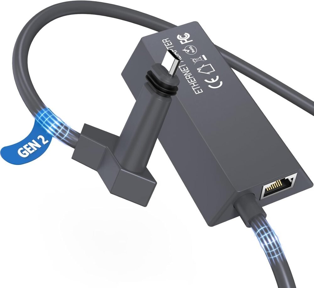 Starlink Ethernet Adapter Gen 2 – Gigabit RJ45 1000Mbps Wired Network Adapter