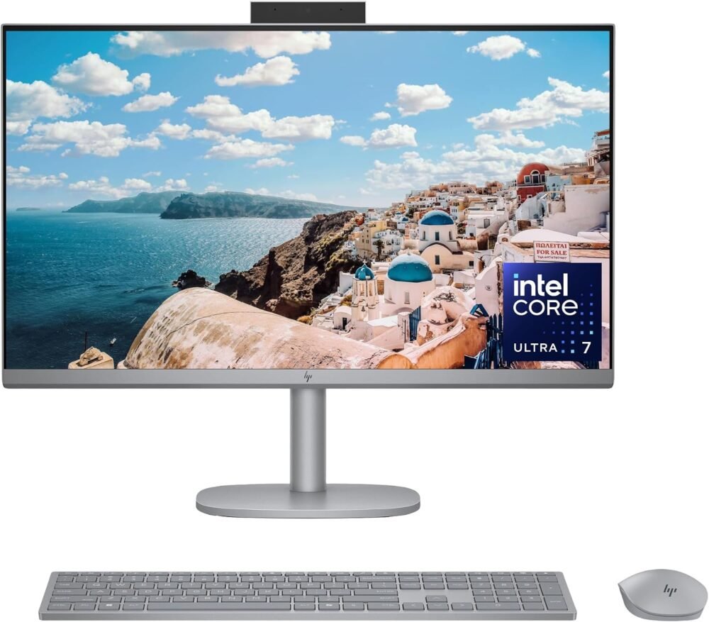 HP OmniStudio X 27-CS1014 All-in-One AI PC, Core Ultra 7 256V, 16GB RAM, 1TB SSD, 27″ 4K UHD Display, Windows 11 Home