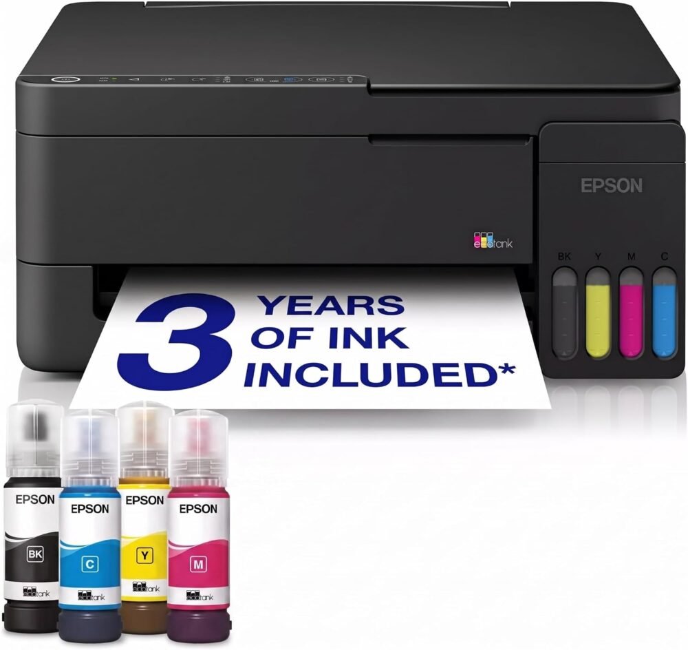 Epson EcoTank L3351 Wireless All-in-One Printer – A4 Print, Copy & Scan